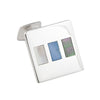 Sterling Silver Abalone and Mother of Pearl Shell Cufflinks