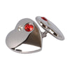 Heart Shaped Swarvoski Valentine Cufflinks