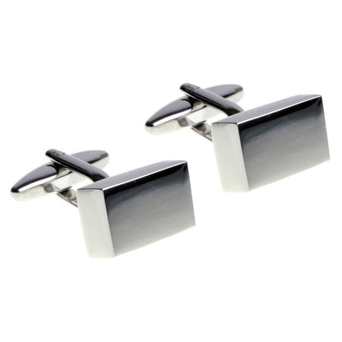 Silver Parallelogram Cufflinks