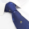 Blue & Yellow Sailing Boat Silk Tie