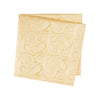 Gold Paisley Woven Silk Handkerchief