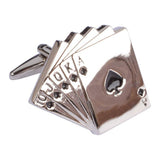 Royal Flush Poker Cufflinks