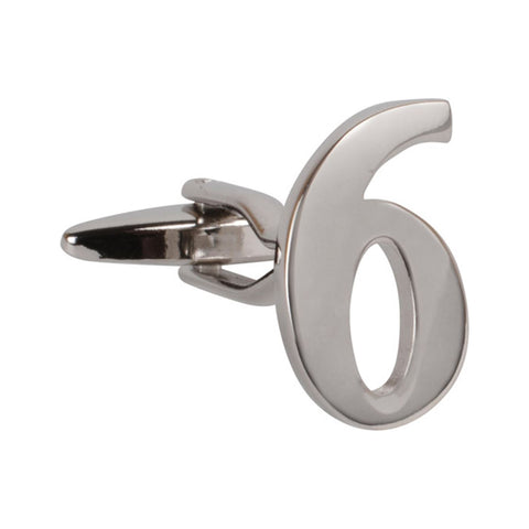 Number 6 Cufflink (Sold Individually)