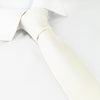 White Skinny Silk Tie