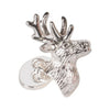 Silver Plated Stag Chain Cufflinks (Engraved)