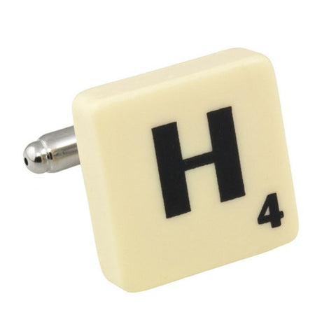 Letter H Scrabble Cufflink