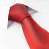Plain Red Woven Tie