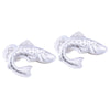 Sterling Silver Leaping Fish Cufflinks