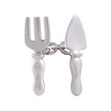 Sterling Silver Fork and Trowel Cufflinks