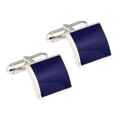 Sterling Silver Lapis Cufflinks