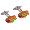 Hotdog cufflinks