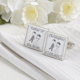 Personalised Wedding Role Cufflinks