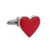 Red Enamel Heart Cufflinks
