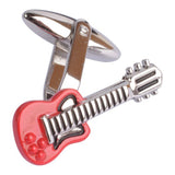 Red Guitar Cufflinks
