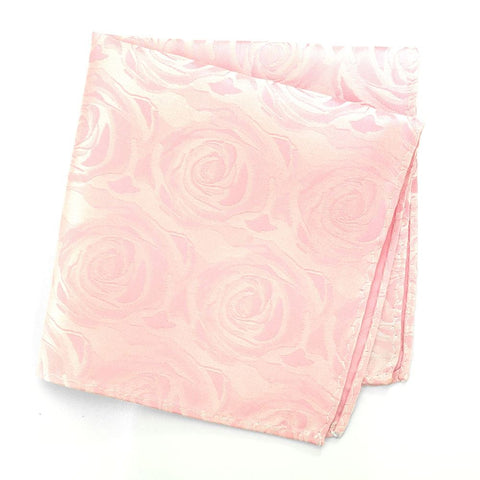 Pink Rose Luxury Woven Silk Handkerchief