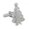 Silver Christmas Tree Cufflinks