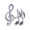 Treble Clef & Quaver Chain Cufflinks