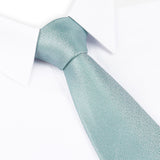 Pastel Mint Textured Woven Silk Tie