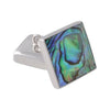 Sterling Silver Oyster Shell Double-Sided Square Cufflinks