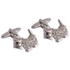Swarovski Crystal Dog Cufflinks