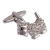 Swarovski Crystal Dog Cufflinks