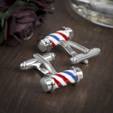 Barbers Pole Cufflinks