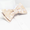 Self-Tie Pastel Pink Paisley Silk Bow Tie