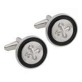 Stitched Button Cufflinks