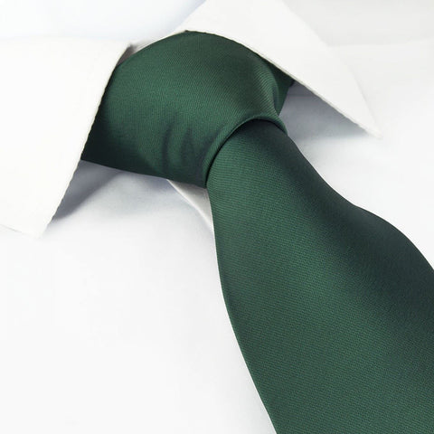 Plain Dark Green Tie