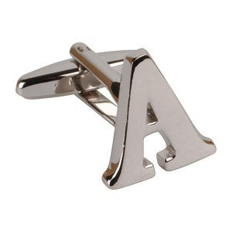 Letter A Initial Cufflink (Sold Individually)