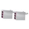 Purple Crystal Wedge Cufflinks