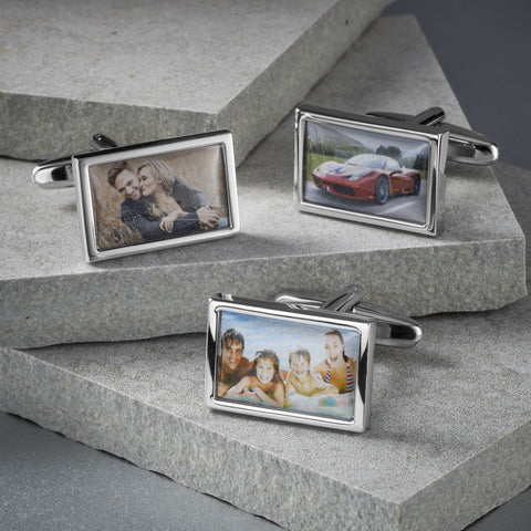 Personalised Rectangle Photo Cufflinks