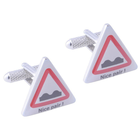 Nice Pair Road Sign Cufflinks