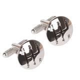 Silver Gear Stick Cufflinks