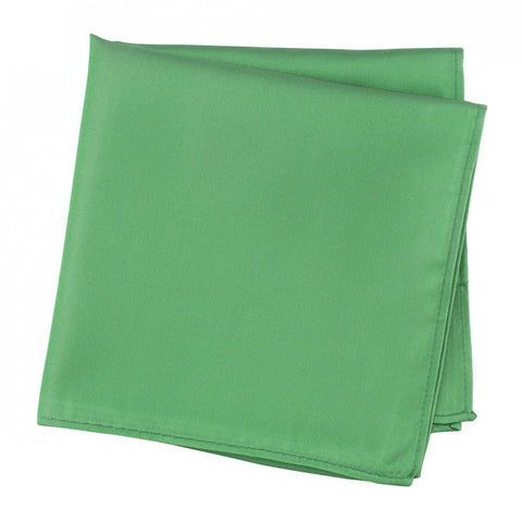 Plain Green Silk Handkerchief