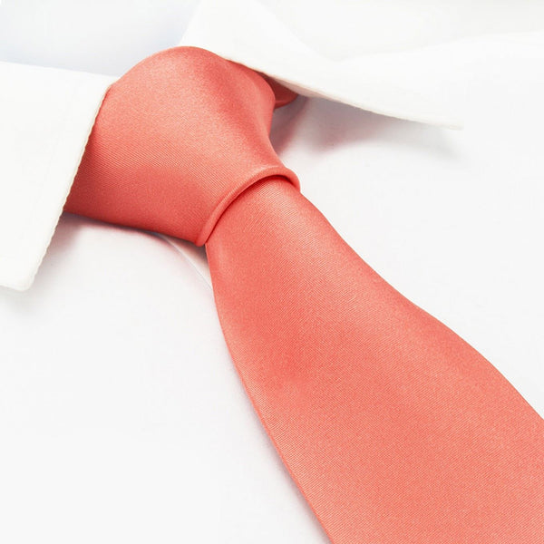 orange coral tie