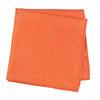 Plain Orange Silk Handkerchief