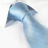 Pale Blue Polka Dot Silk Tie