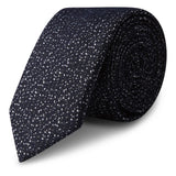 Navy Textured Fleck Slim Tie