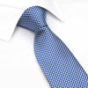 Blue & White Micro Square Woven Silk Tie
