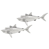 Pewter Shark Cufflinks