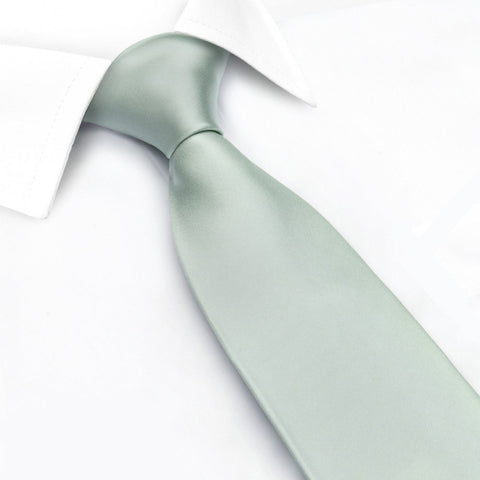 Plain Mint Silk Tie