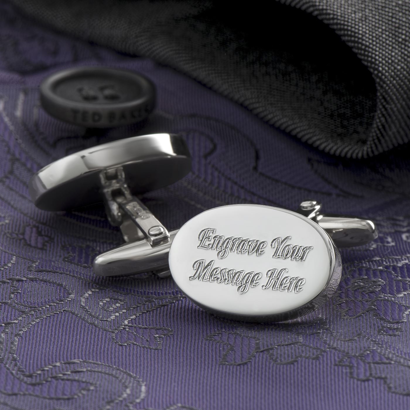 Sterling silver personalised cufflinks store