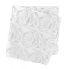Silver Rose Luxury Woven Silk Handkerchief
