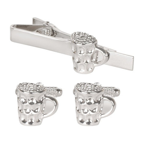 Pint of Beer Cufflinks & Tie Bar Set