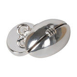 Silver Plated Rugby Chain Cufflinks (Engraved)